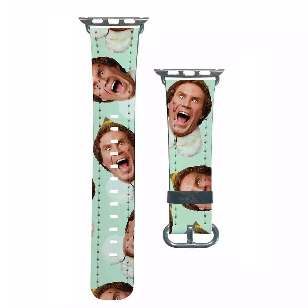 Green Elf Face - Christmas Apple Watch Strap