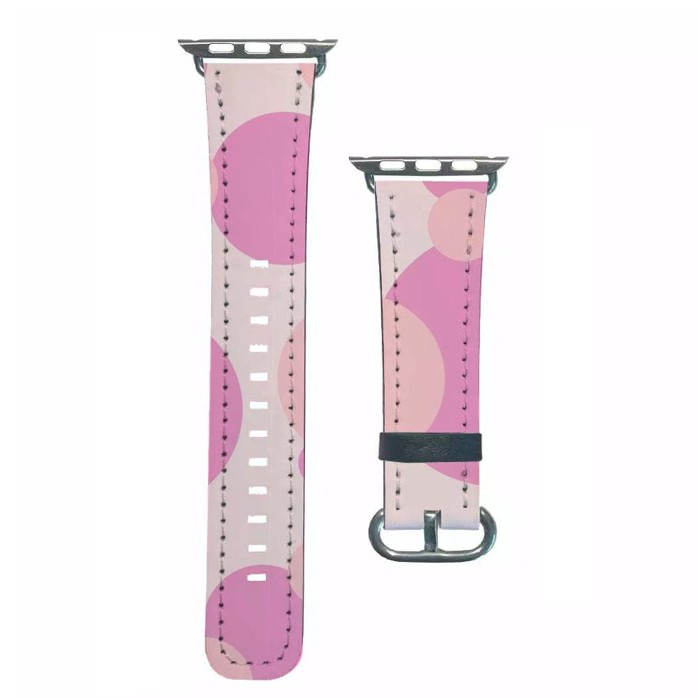 Pink Bubble Pattern Apple Watch Strap