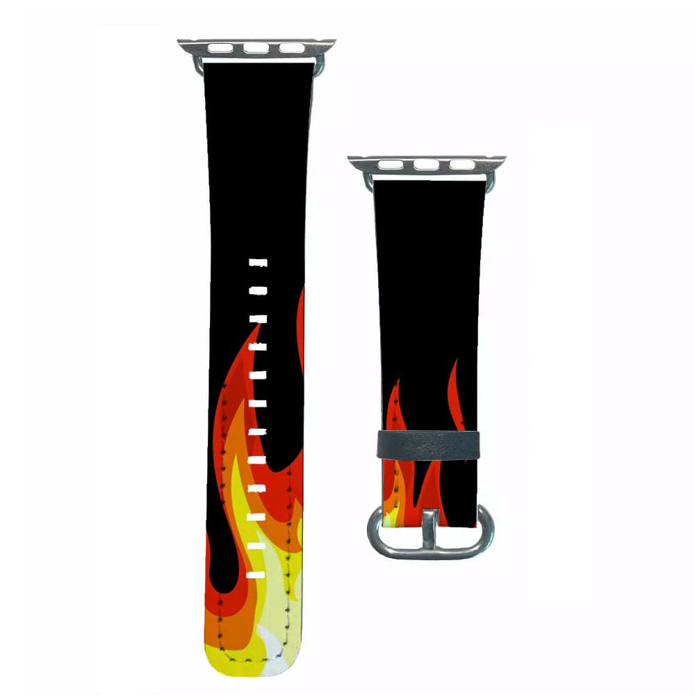 Black Flame Apple Watch Strap