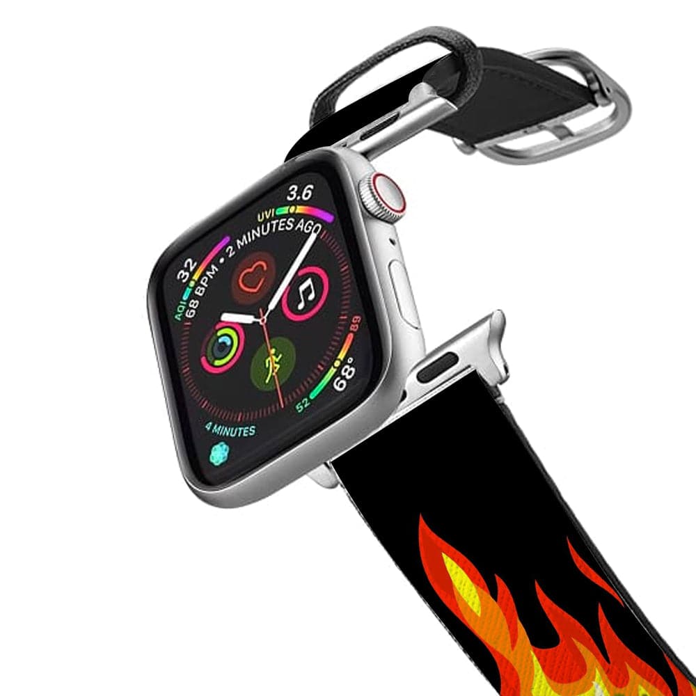 Black Flame Apple Watch Strap