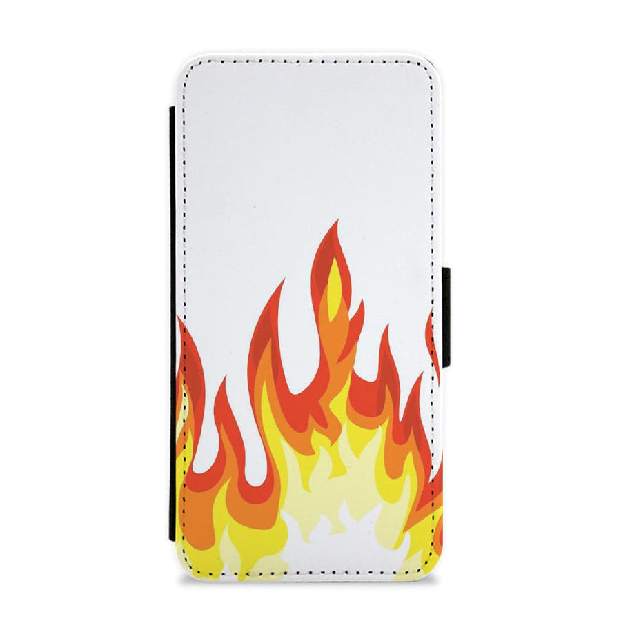 White Flame Flip / Wallet Phone Case