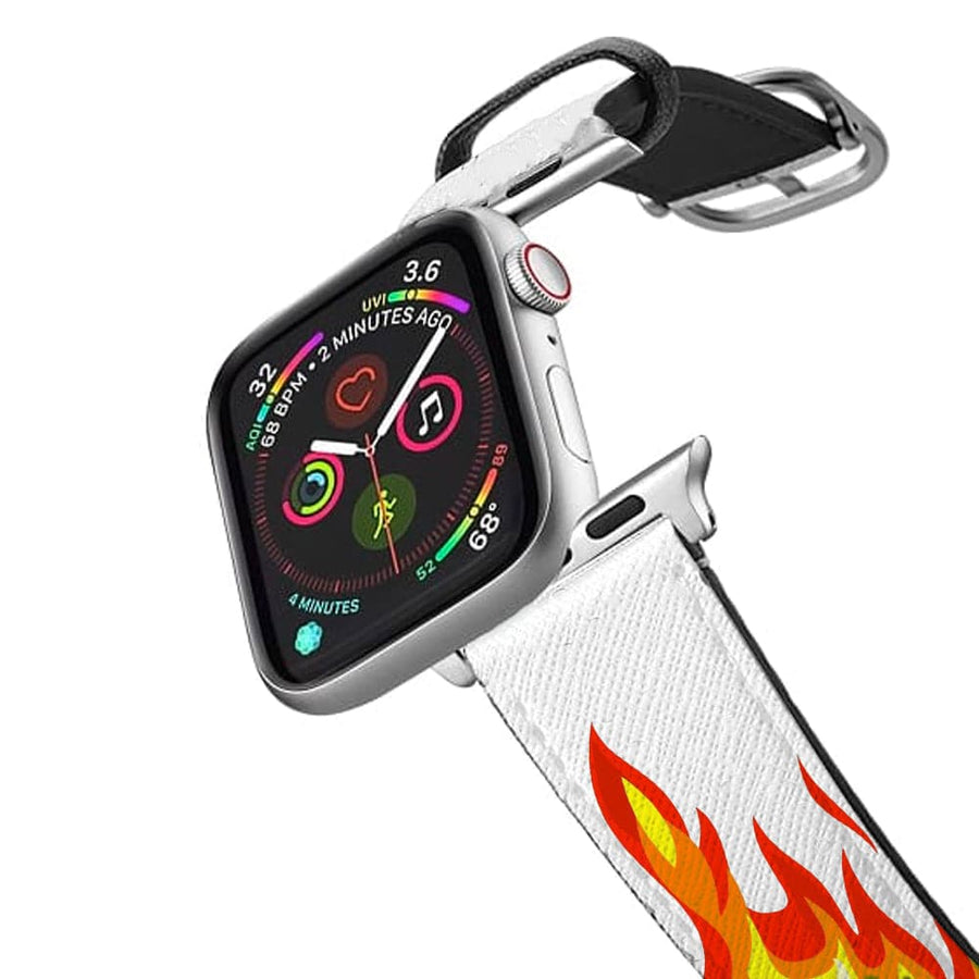 White Flame Apple Watch Strap