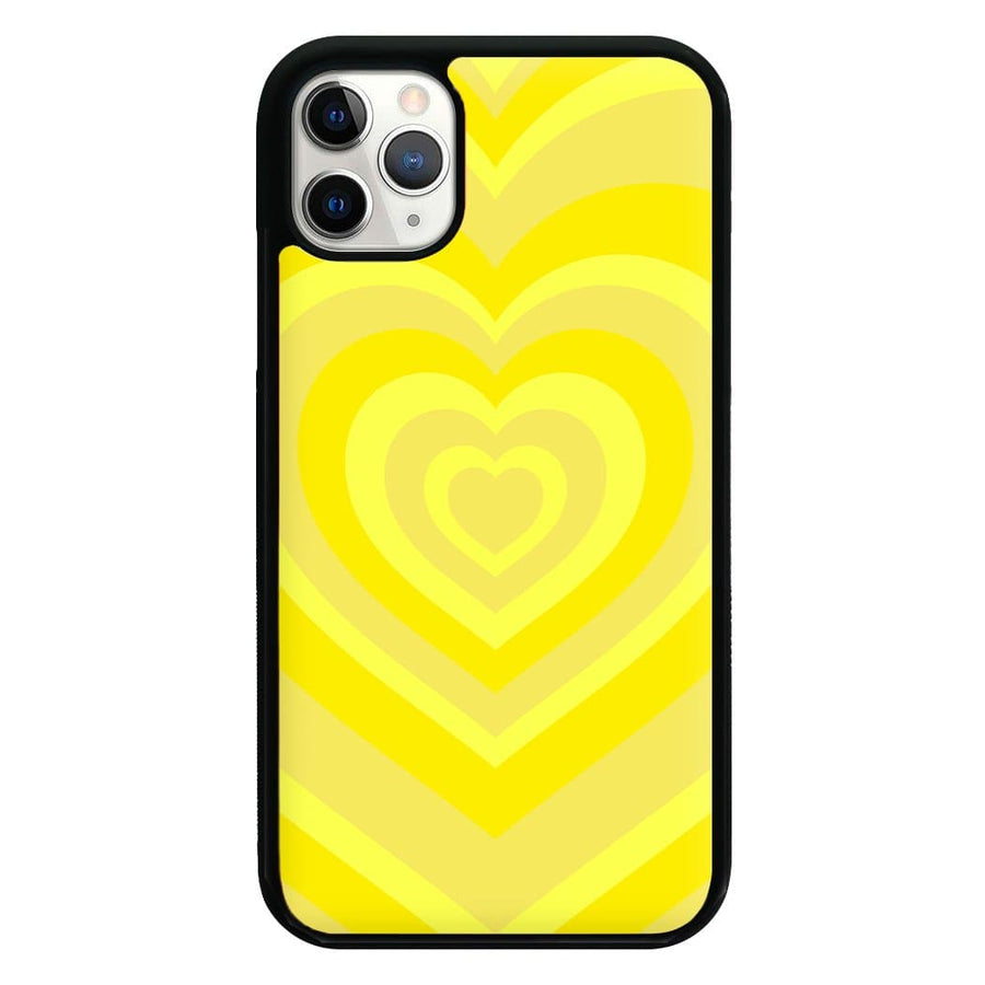 Yellow - Colourful Hearts Phone Case