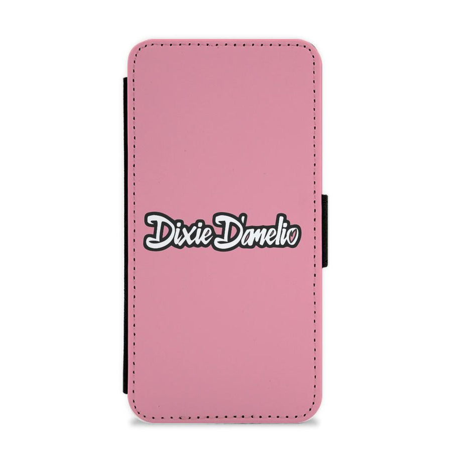 Dixie D'Amelio Heart Flip / Wallet Phone Case