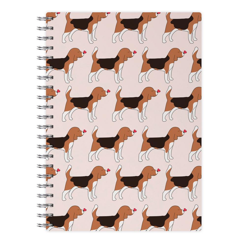 Love Beagle - Dog Pattern Notebook