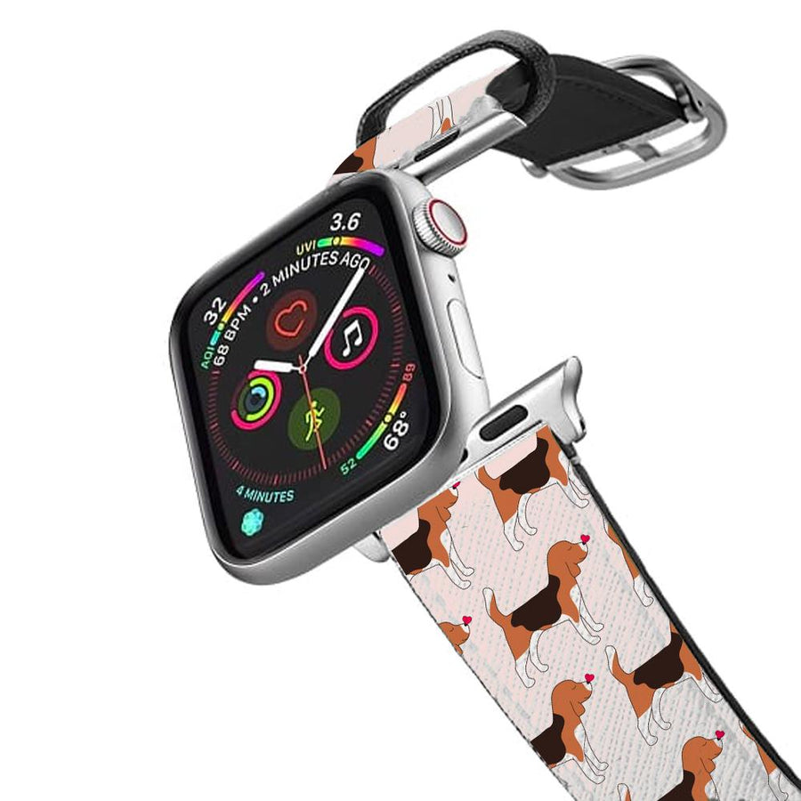 Love Beagle - Dog Pattern Apple Watch Strap