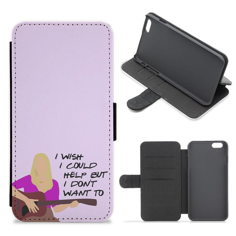 I Wish I Could Help But I Don't Want To - Friends Flip / Wallet Phone Case