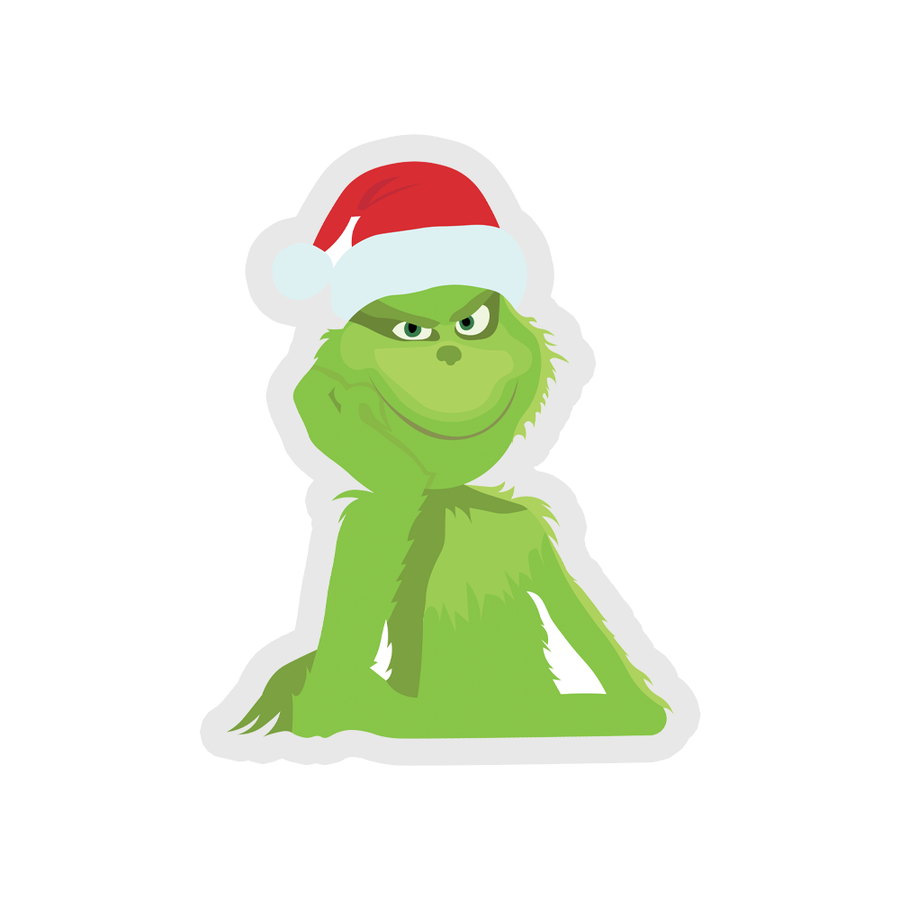 Christmas Hat - The Grinch  Sticker