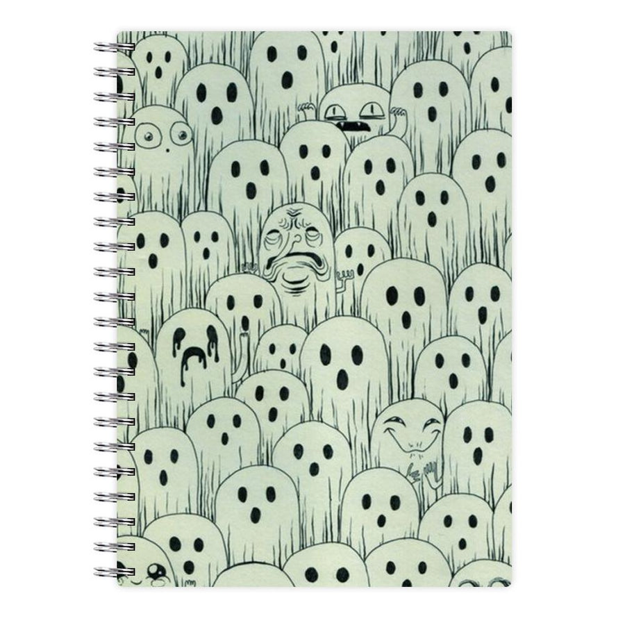Droopy Ghost Pattern Notebook