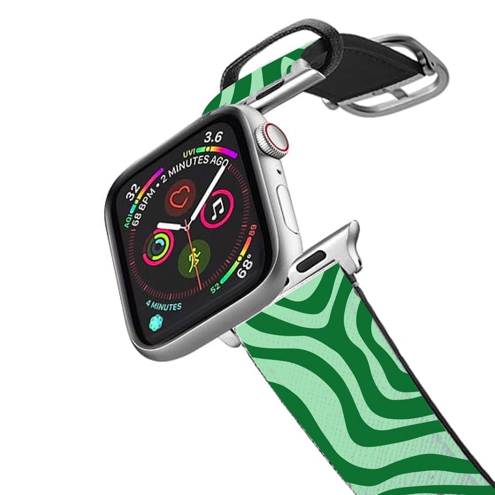 Green Abstract Halloween Apple Watch Strap