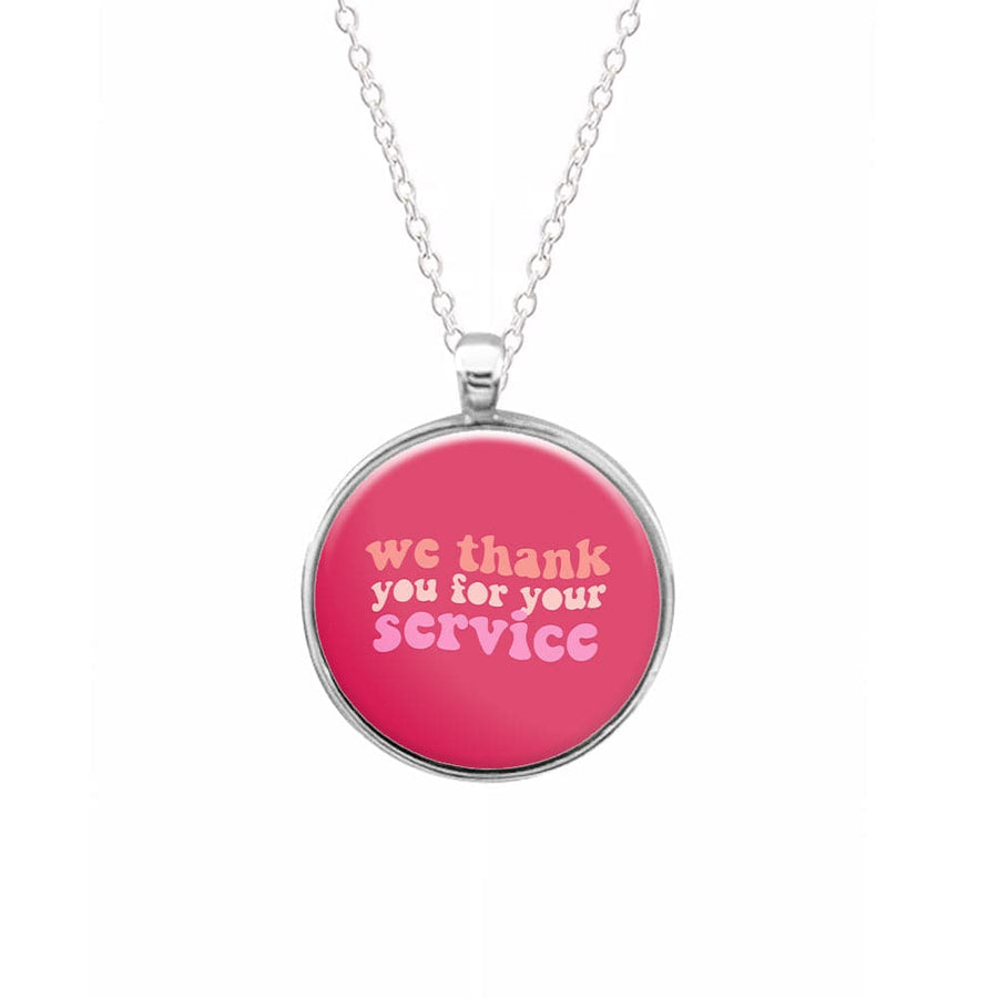 We Thank You For Your Service - Heartstopper Necklace