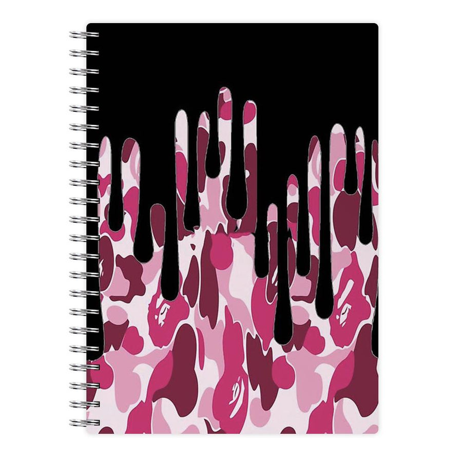 Kylie Jenner - Black & Pink Camo Dripping Cosmetics Notebook - Fun Cases