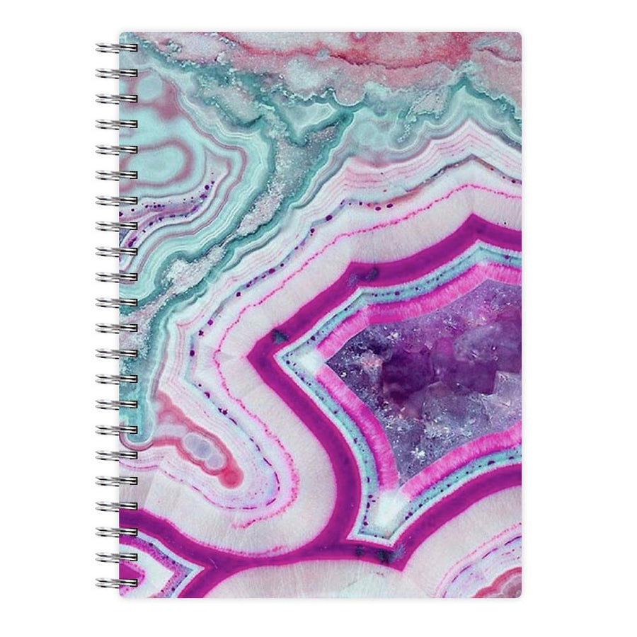Purple Geode Pattern Notebook - Fun Cases