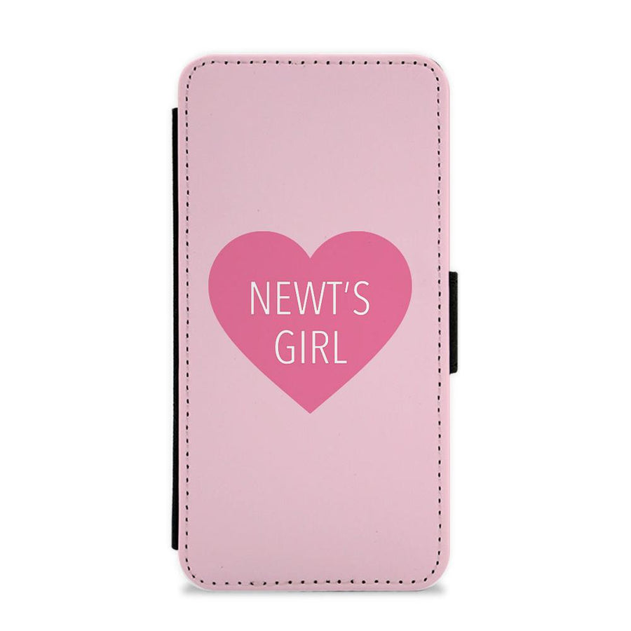 Newt's Girl Heart - Maze Runner Flip / Wallet Phone Case