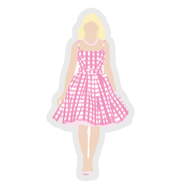 Pink Dress - Margot Robbie Sticker