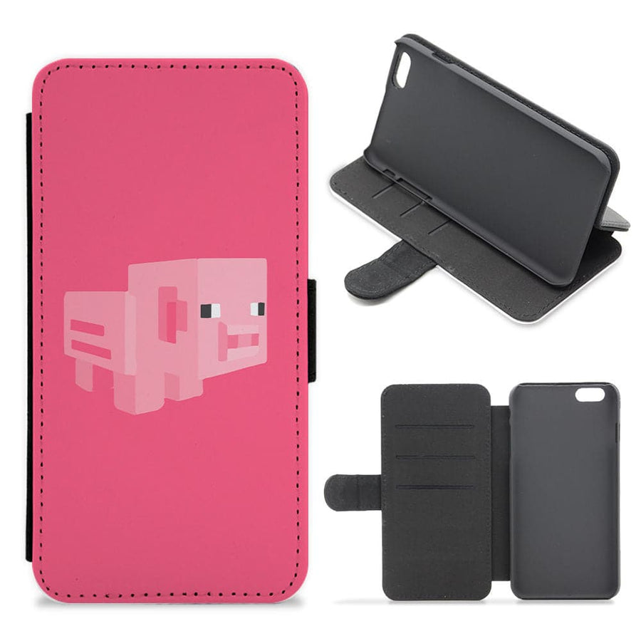 Minecraft Pig Flip / Wallet Phone Case