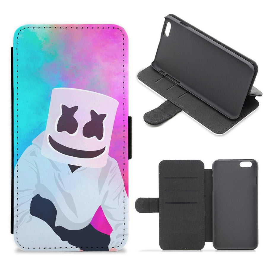 Rainbow Marshmello Flip / Wallet Phone Case