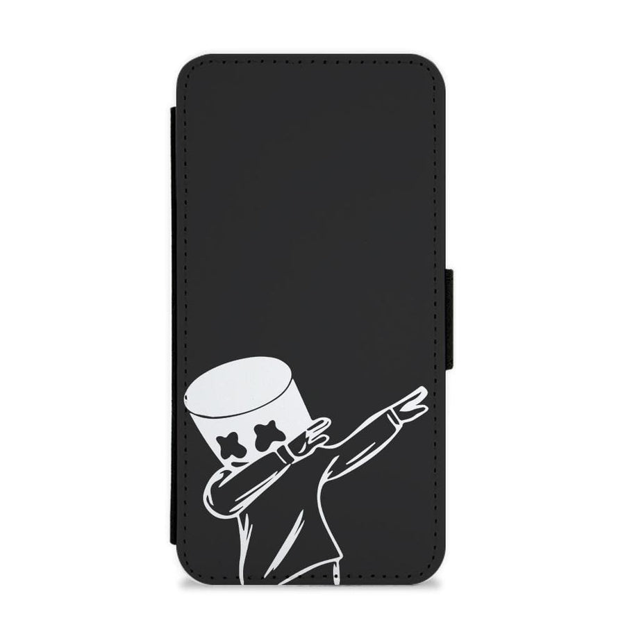 Silhouette Marshmello Dab  Flip / Wallet Phone Case