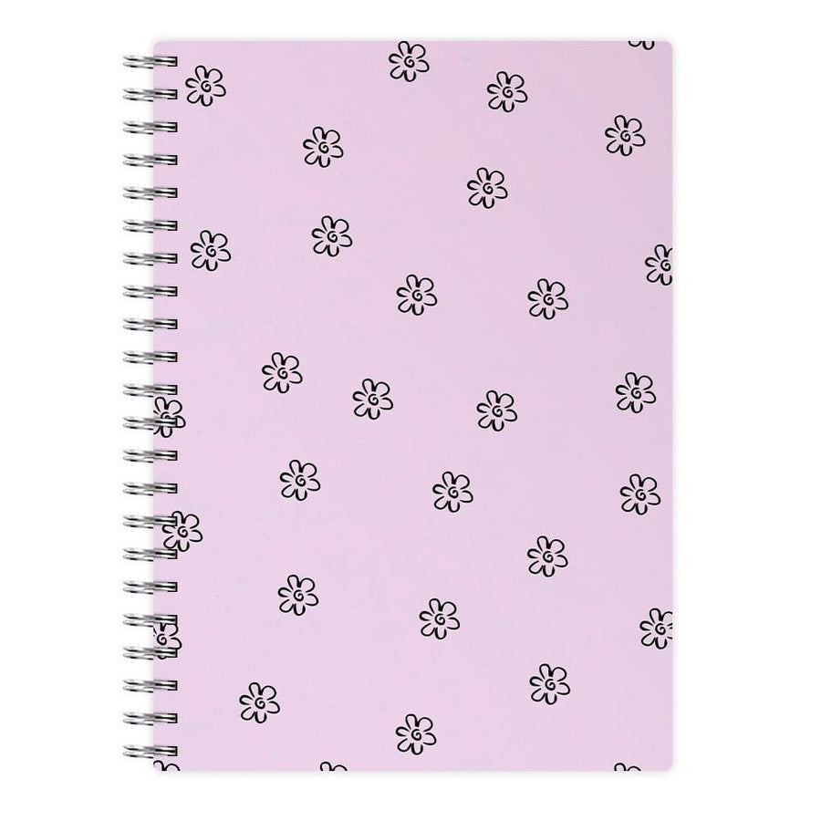 Detail Flower Pattern - Pink Notebook