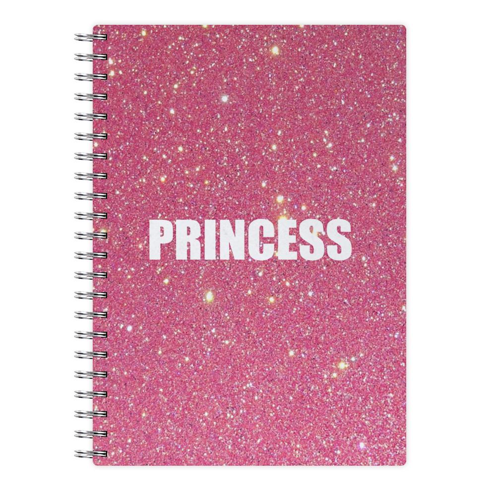 Glittery Pink Princess Notebook - Fun Cases