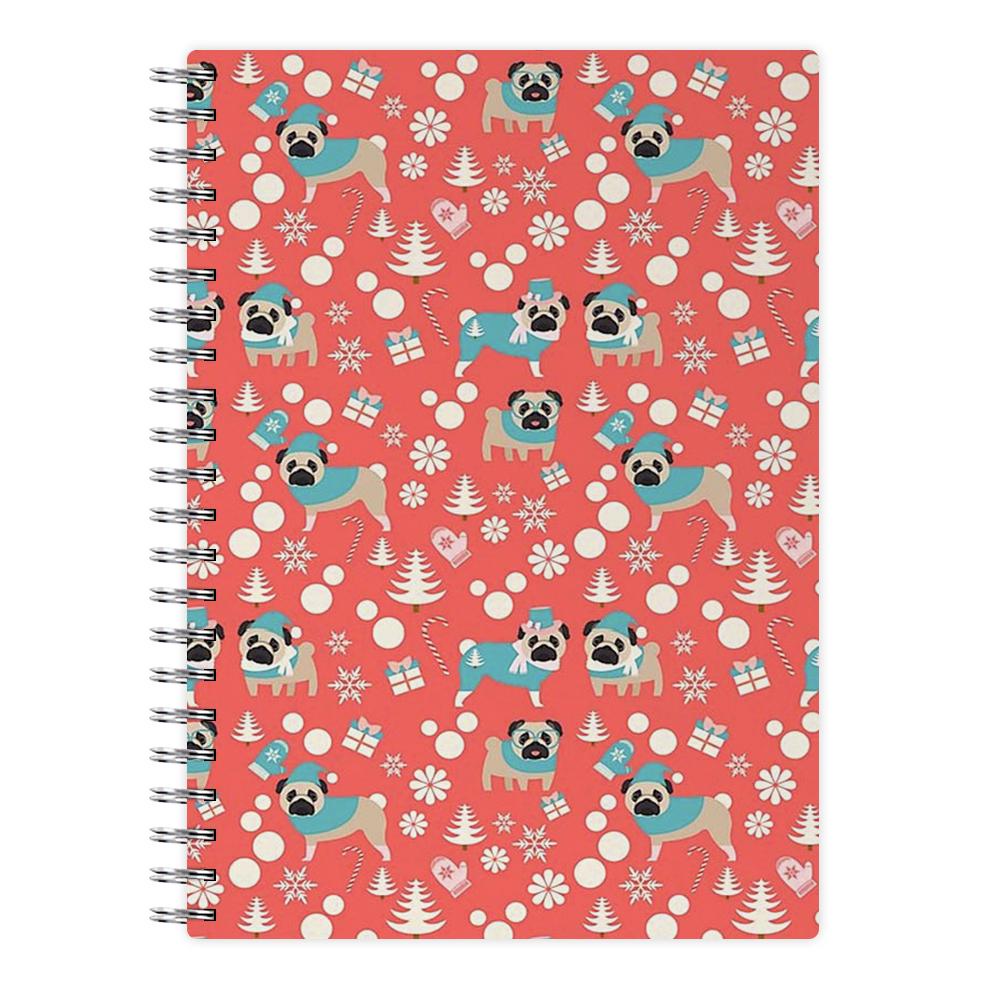 Christmas Pug Pattern Notebook - Fun Cases