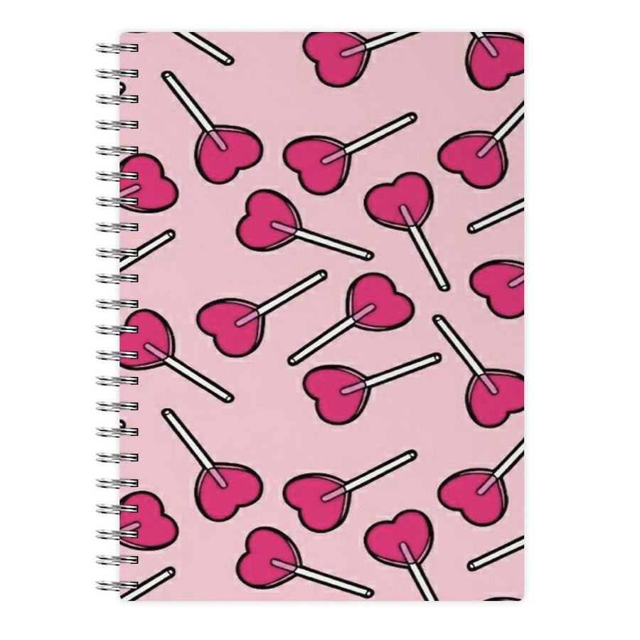 Cherry Heart Lollipops Notebook