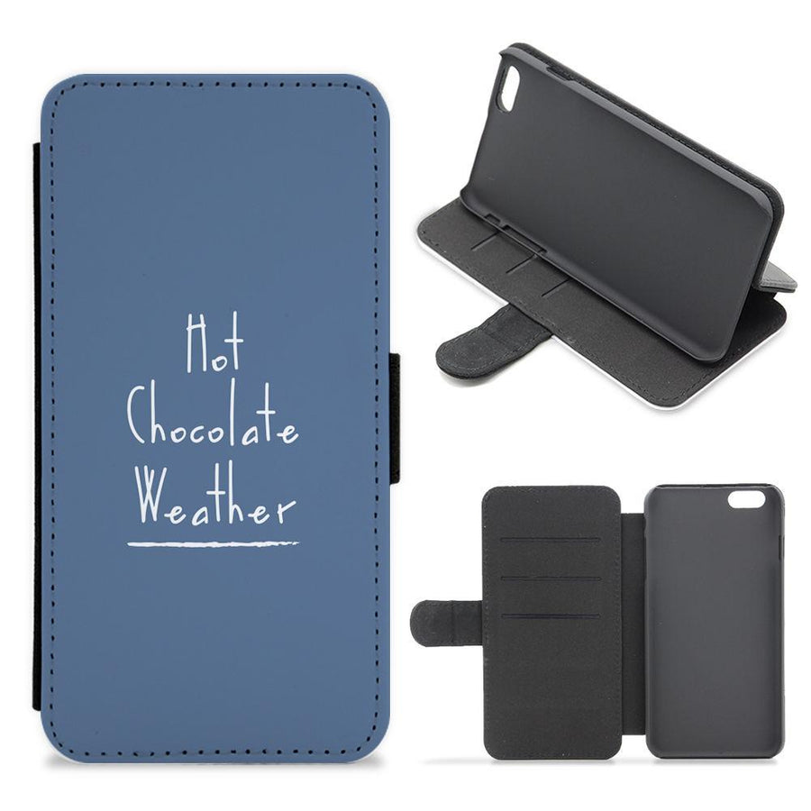 Hot Chocolate Weather Flip / Wallet Phone Case