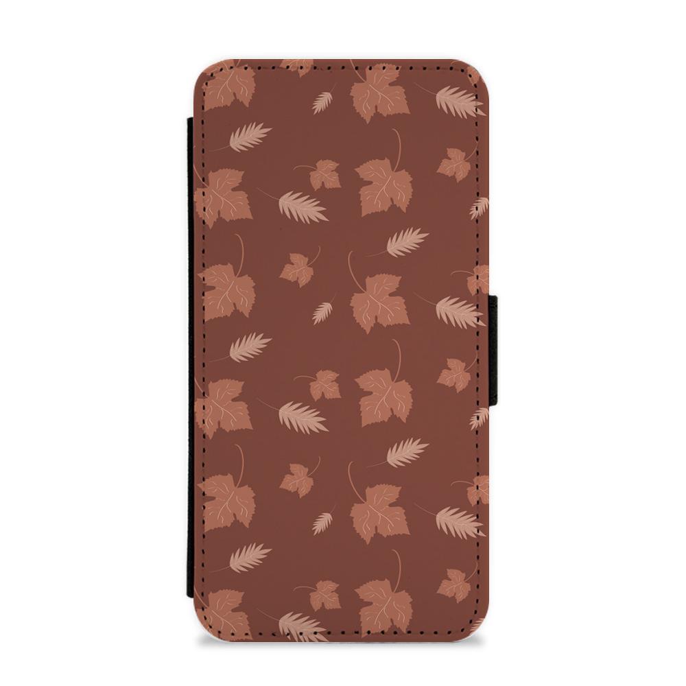 Autumn Leaf Patterns Flip / Wallet Phone Case