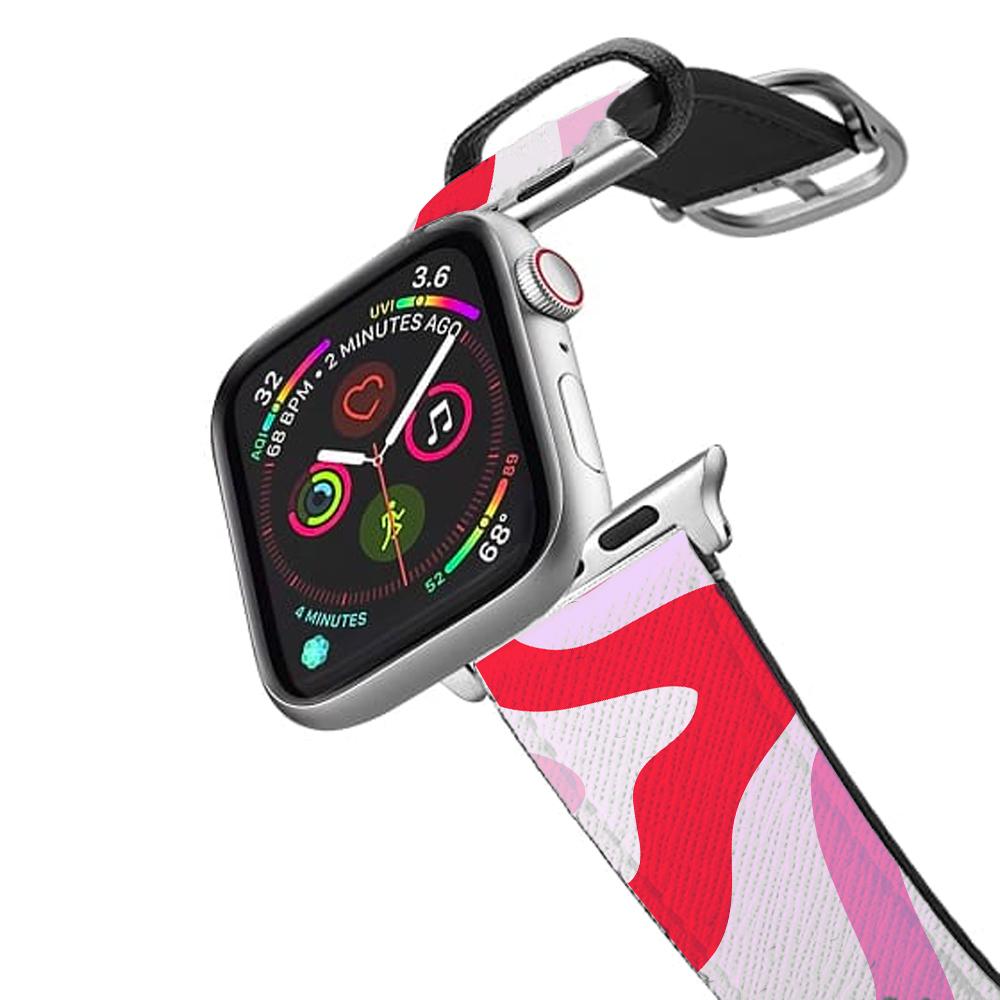 Purple & Pink Abstract Apple Watch Strap