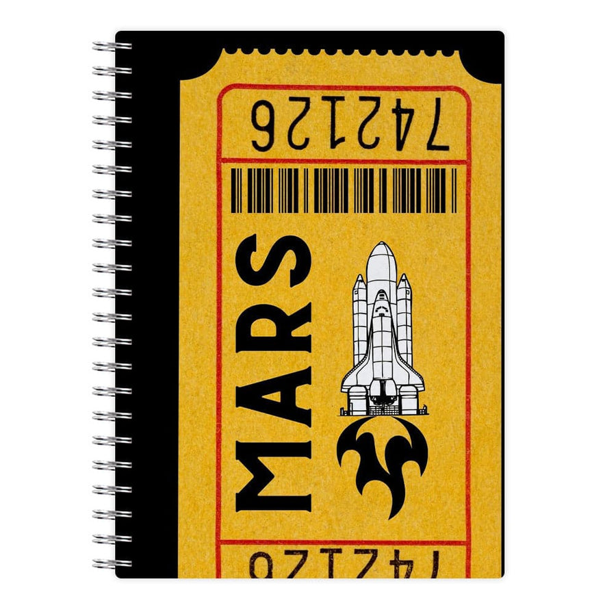 Ticket To Mars - Space Notebook