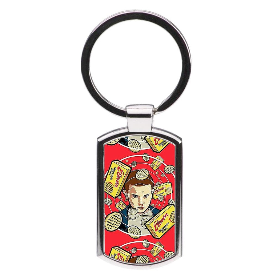 Eleven and Waffles - Stranger Things Luxury Keyring