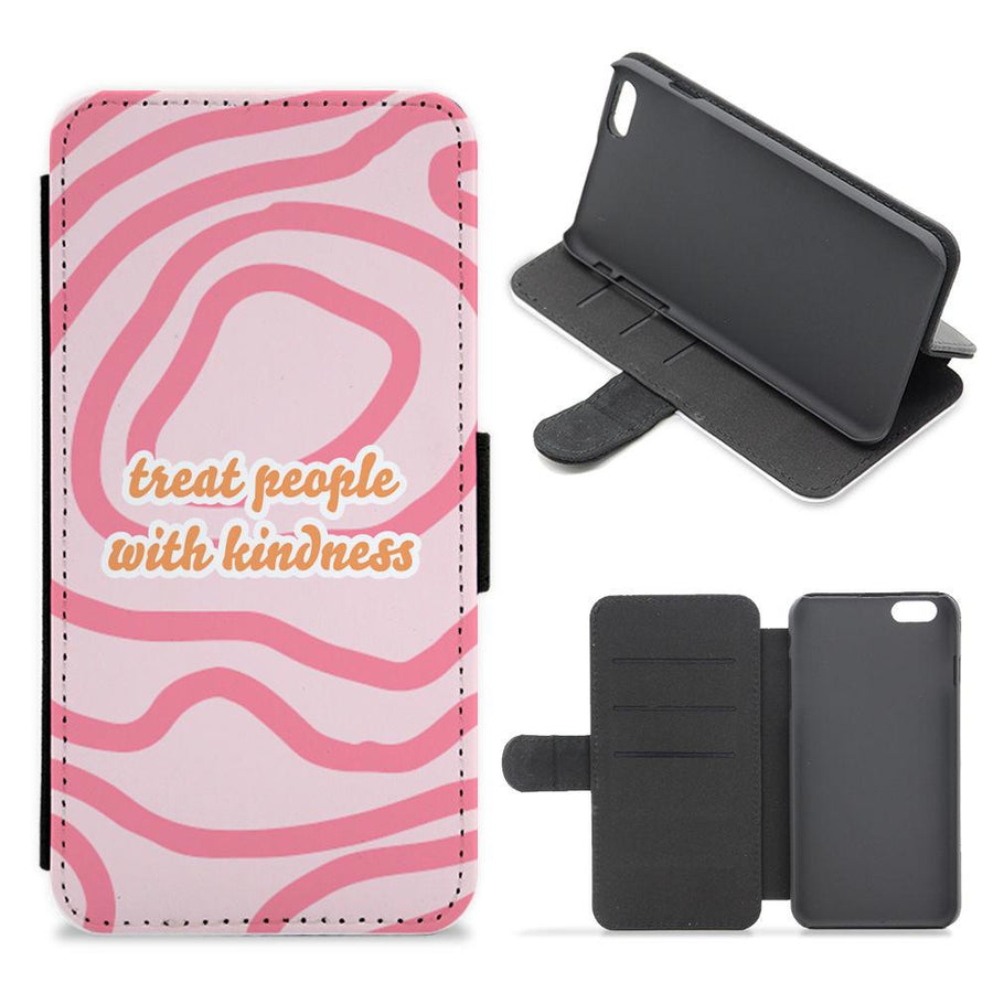 Treat People With Kindness - Harry Styles Flip / Wallet Phone Case