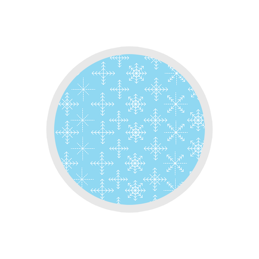 Snowflakes - Christmas Patterns Sticker