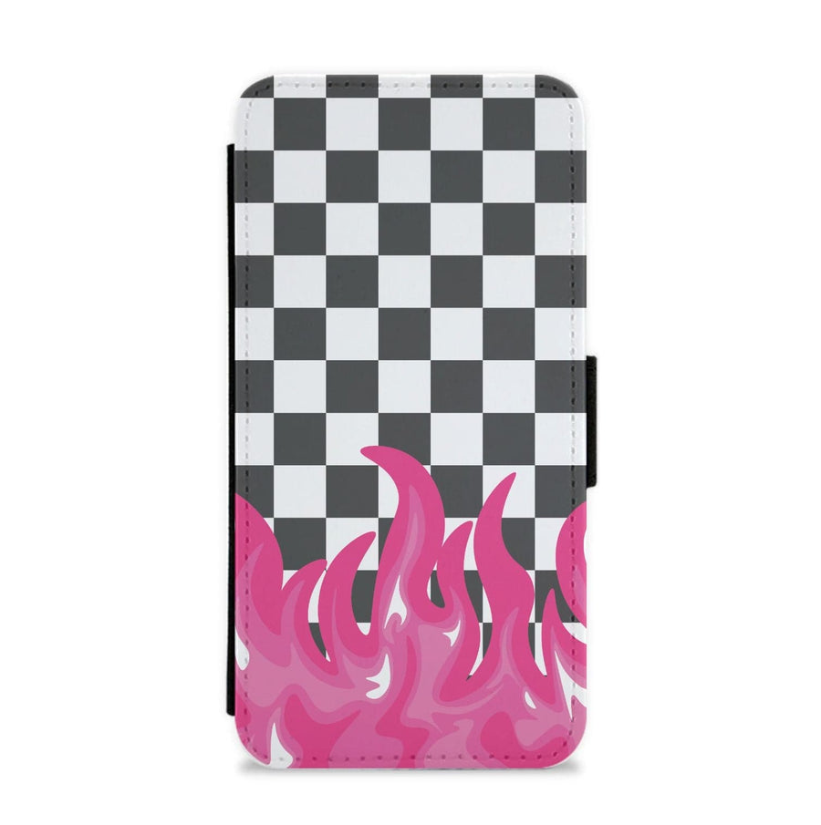 Pink Flame - Skate Aesthetic  Flip / Wallet Phone Case