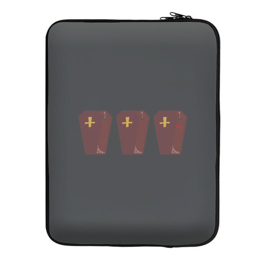 Coffin Pattern - Halloween Laptop Sleeve
