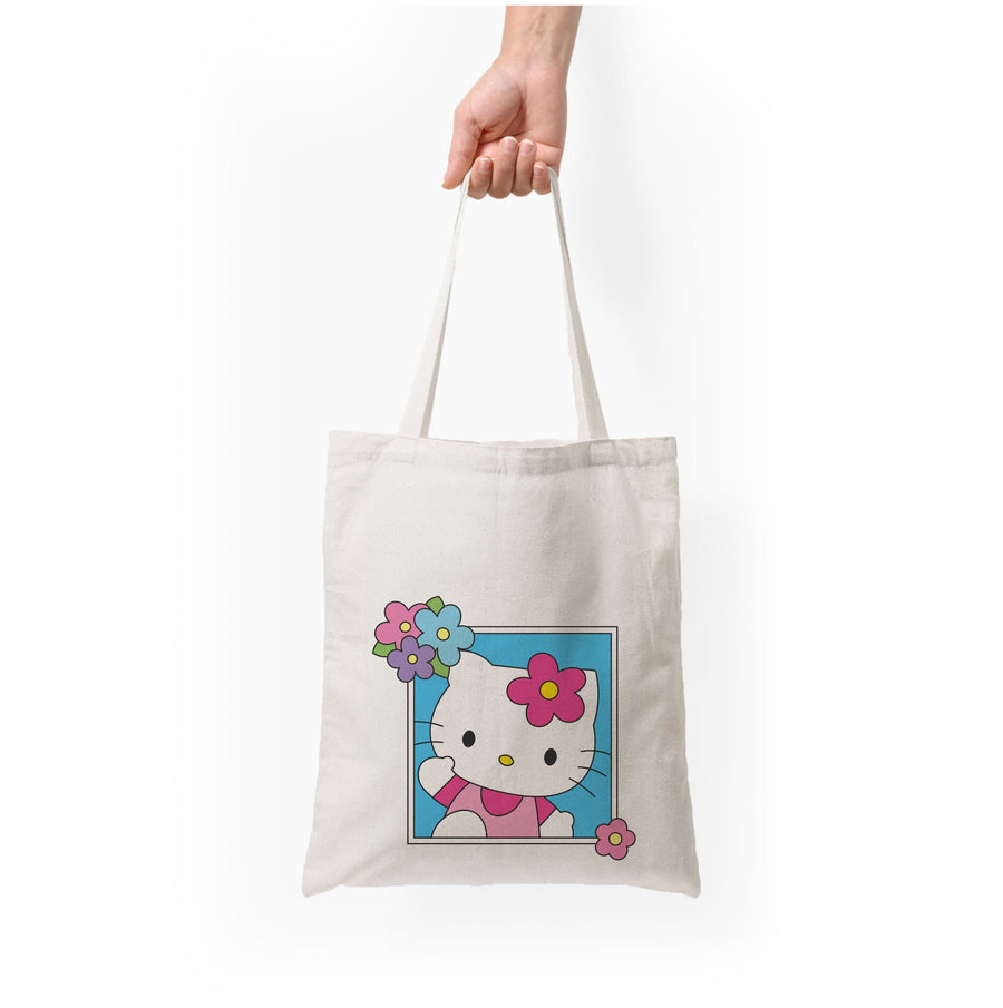 Flower Polaroid - Hello Kitty Tote Bag