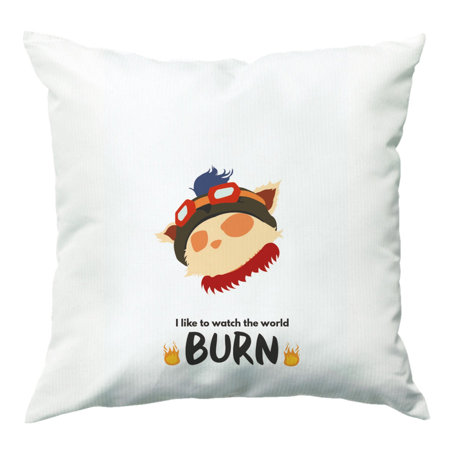 I Like To Watch The World Burn - League Of Legends Cushion