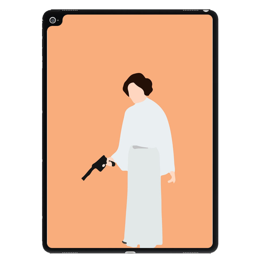 Princess Leia Faceless With Gun - Star Wars iPad Case
