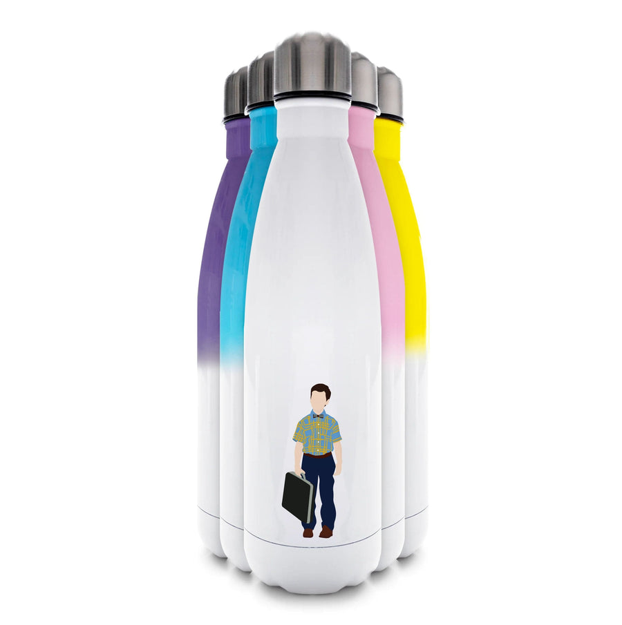 First Day - Young Sheldon Water Bottle
