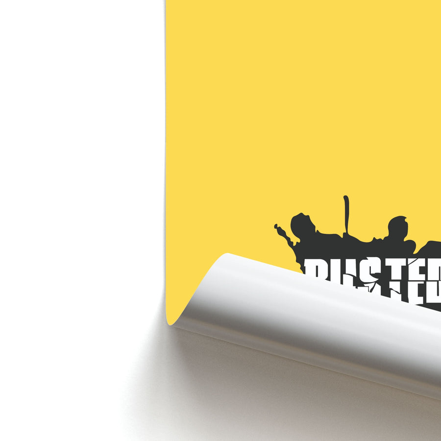 Splatter Text - Busted Poster