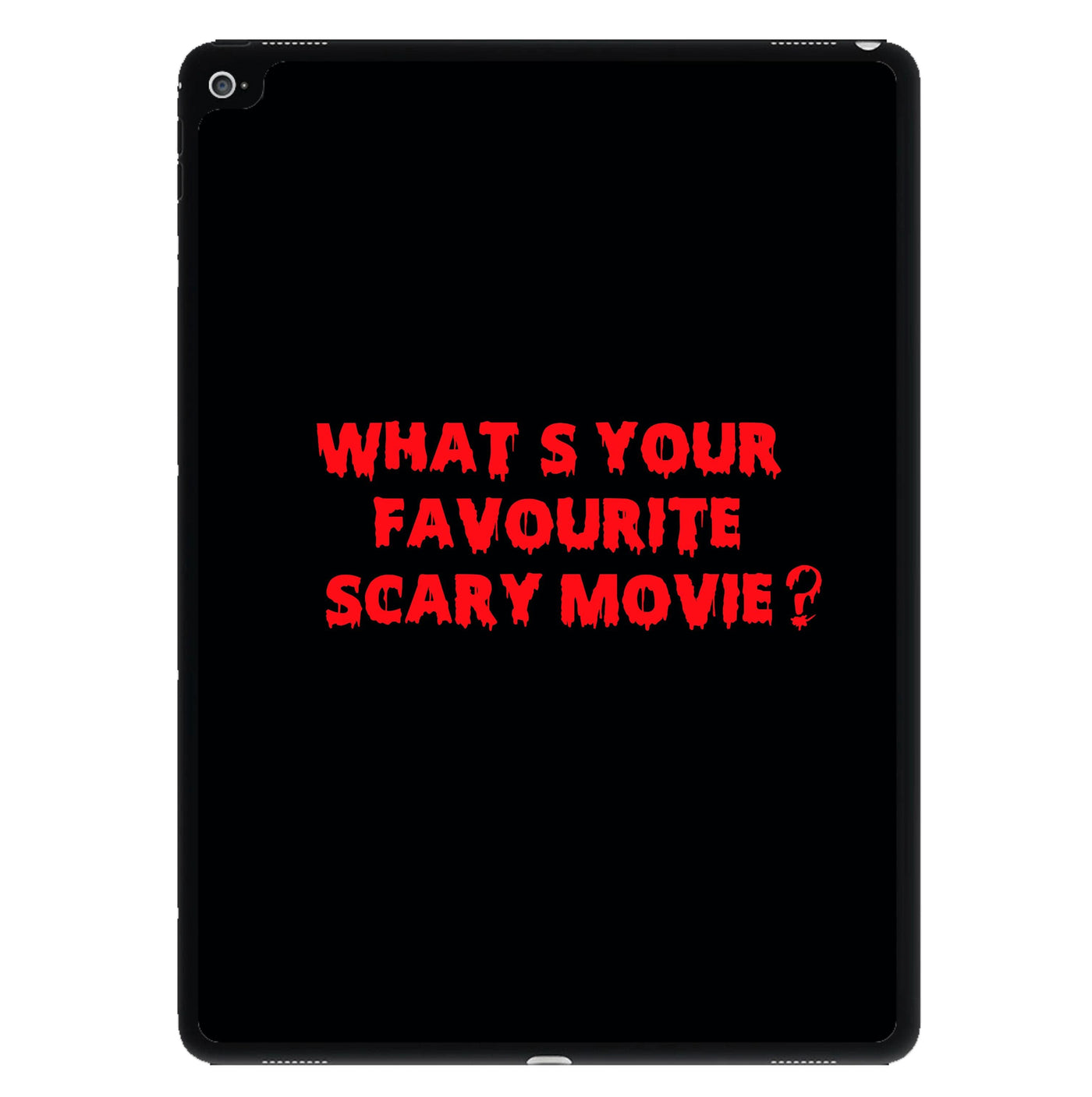 What's Your Favourite Scary Movie - Scream iPad Case