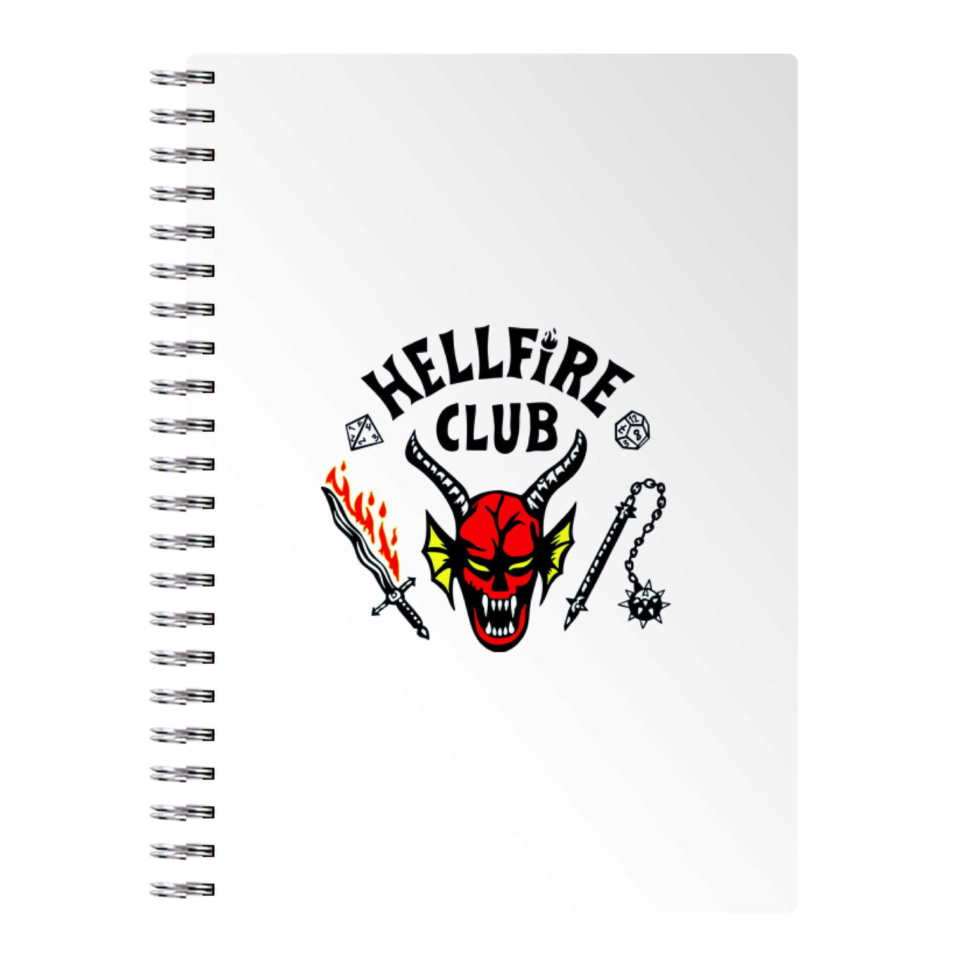 Hellfire Club Logo - White Notebook