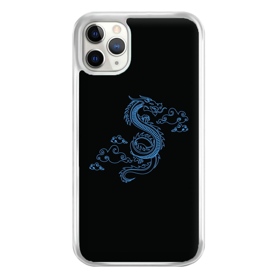 Blue - Dragon Patterns Phone Case