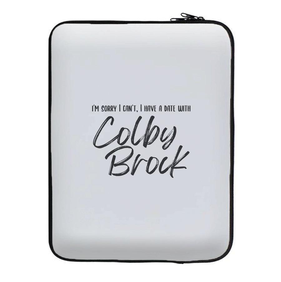 Date With Colby - Sam And Colby Laptop Sleeve