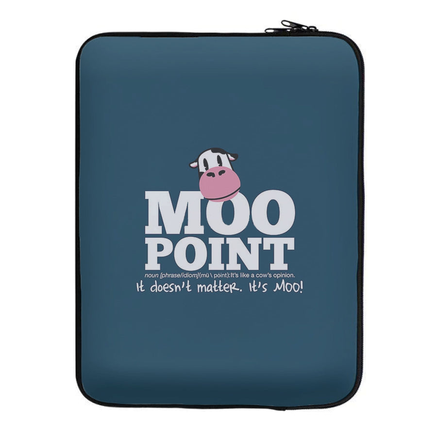 A Moo Point - Joey Tribbiani Laptop Sleeve