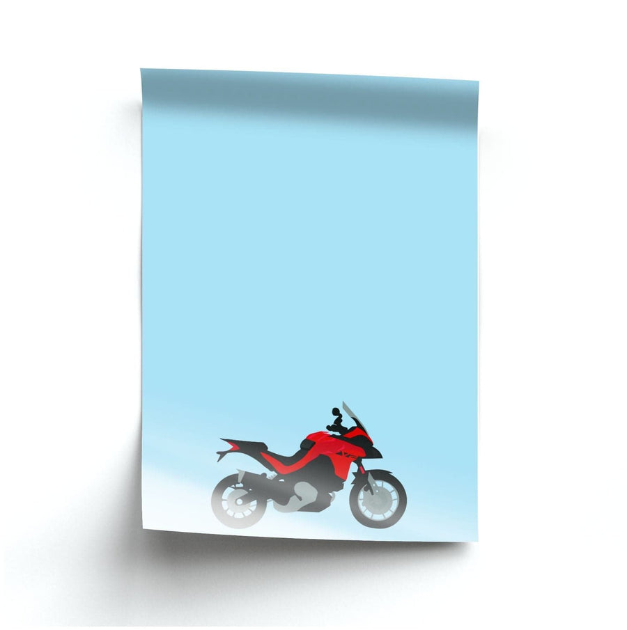 Red Motorbike - Moto GP Poster