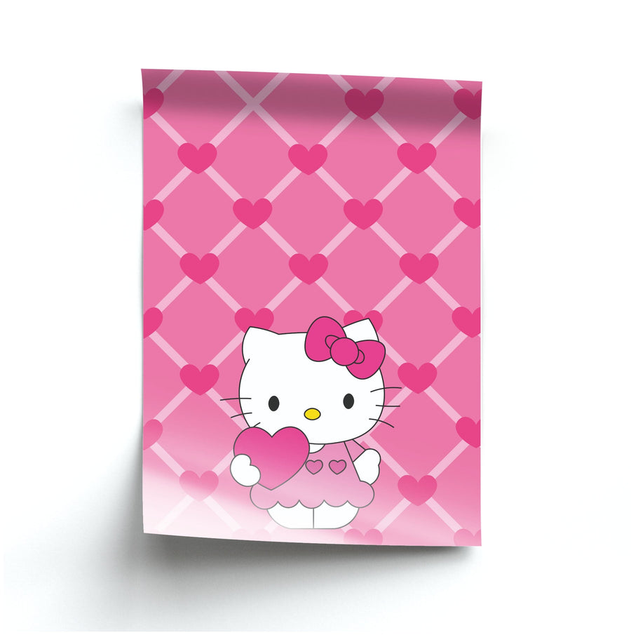 Love Heart - Hello Kitty Poster