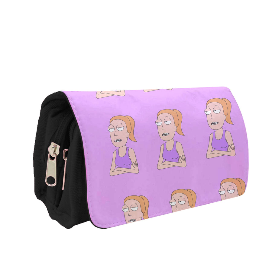 Summer Pattern - Rick And Morty Pencil Case