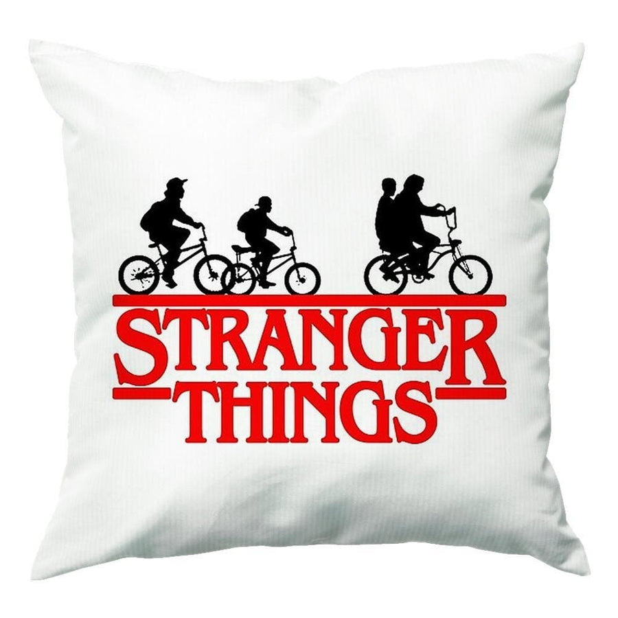 Stranger Things Cycling Logo Cushion