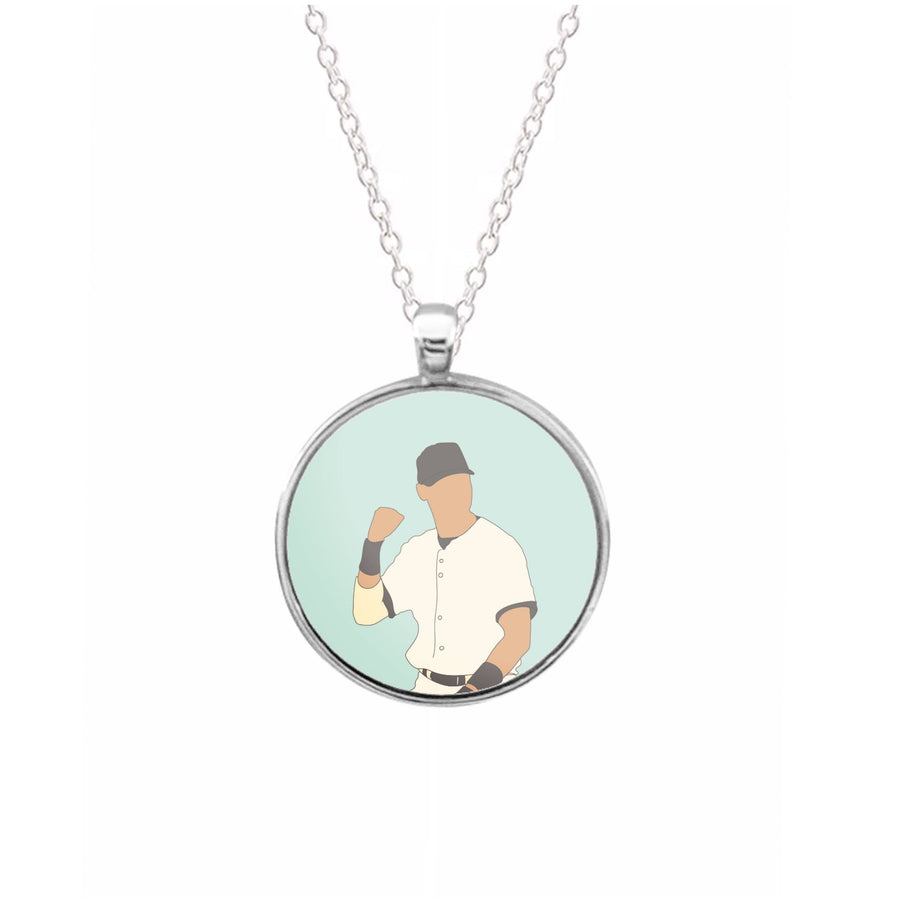 Derek Jeter Outline - Baseball Necklace